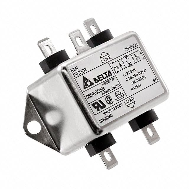 06DKBG5B Delta Electronics  Moduli di filtro di linea di alimentazione